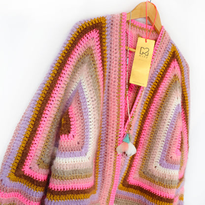 Häkelset - MYPZ Hexagon Cardigan Mocha Dreams (ENG-NL-DE)