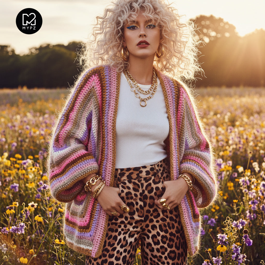 Häkelset - MYPZ Hexagon Cardigan Mocha Dreams (ENG-NL-DE)