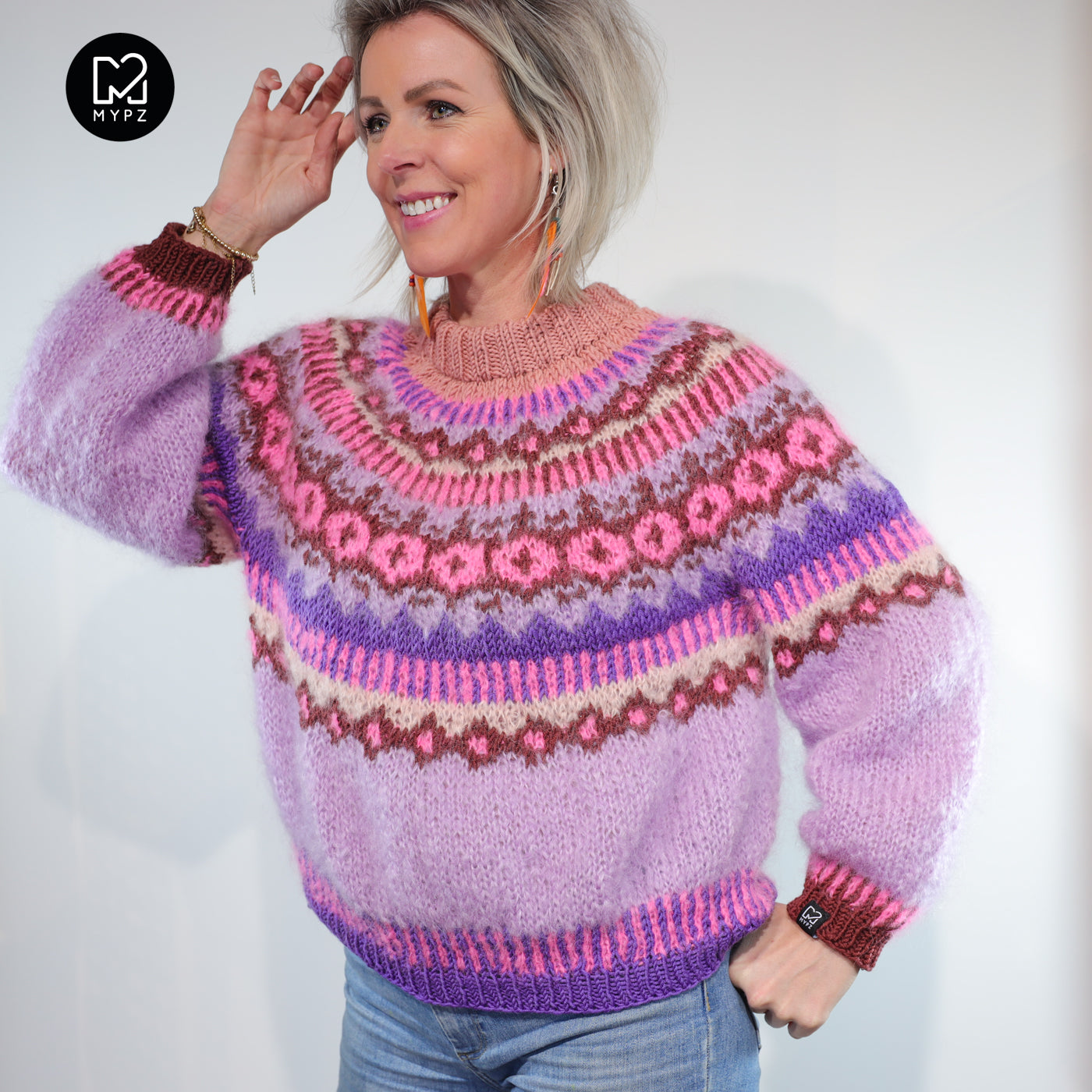 Strickanleitung – MYPZ Nordic top-down sweater True Love No6 (ENG-NL-DE)