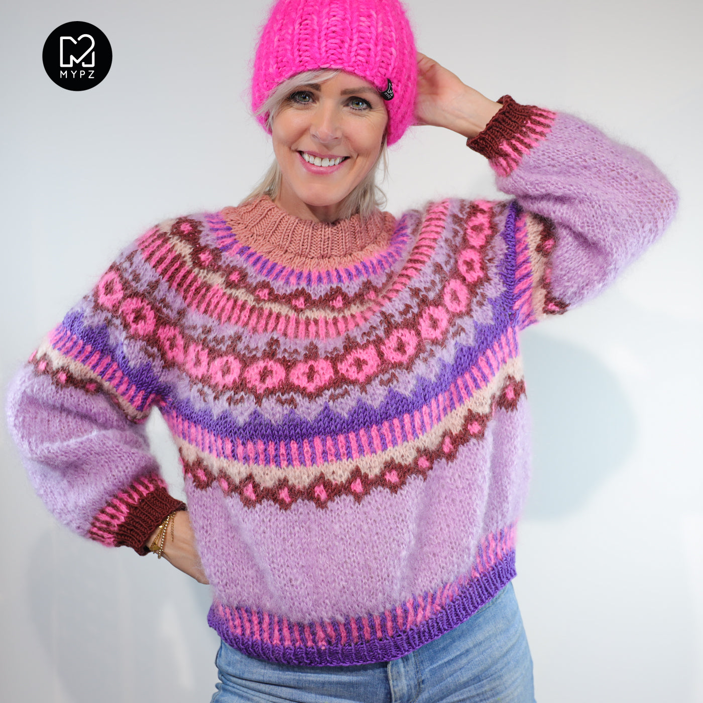 Strickanleitung – MYPZ Nordic top-down sweater True Love No6 (ENG-NL-DE)