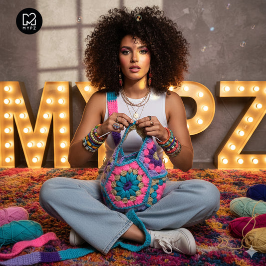 Häkelset - MYPZ hexagon bag Pacha (ENG-NL-DE)