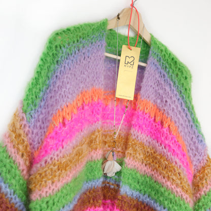 Strickset – MYPZ Chunky Mohair Cardigan Rainbow Sorbet No.15 (ENG-NL-DE)
