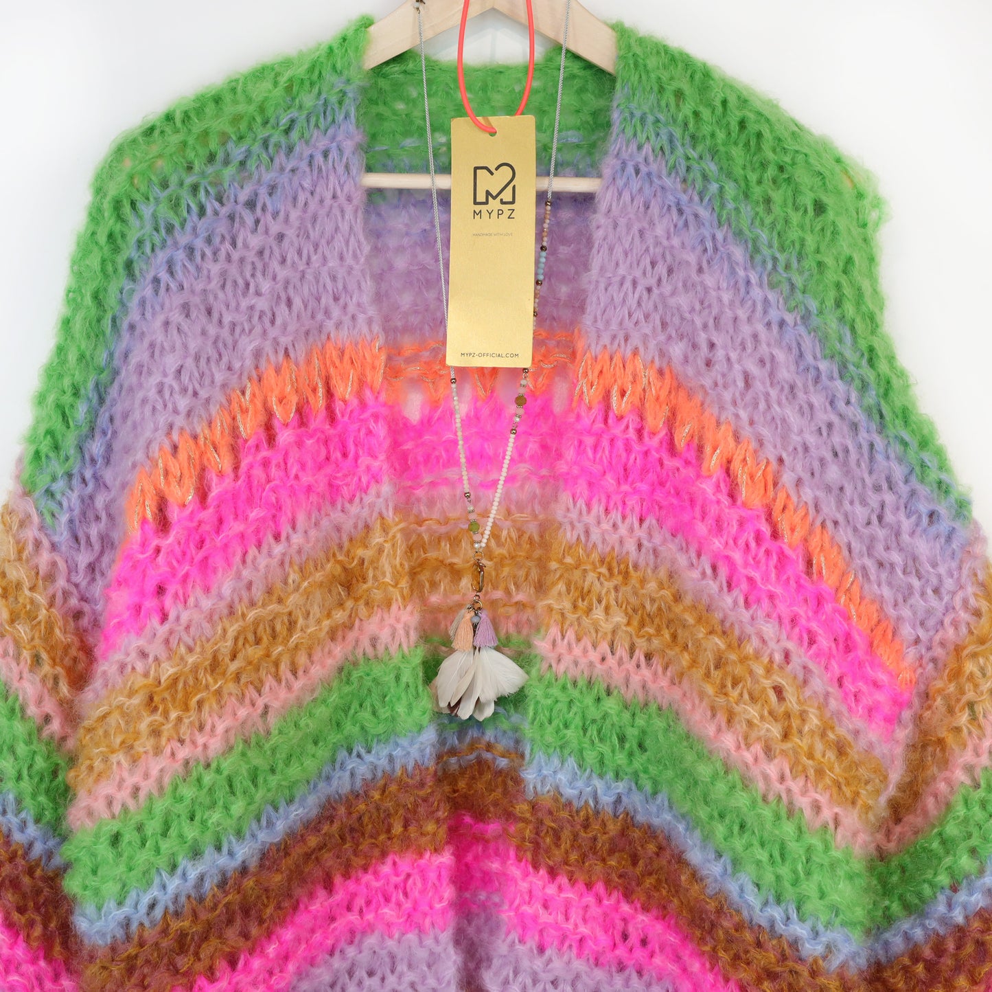 Strickset – MYPZ Chunky Mohair Cardigan Rainbow Sorbet No.15 (ENG-NL-DE)