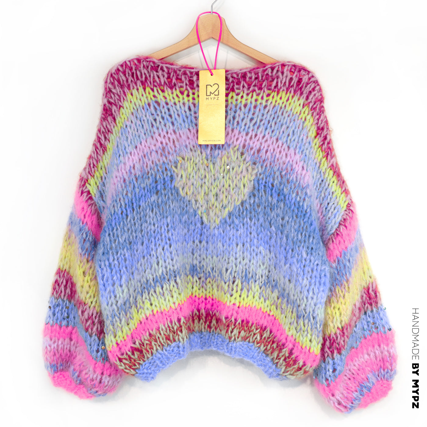 Strickset – MYPZ Short Chunky Alpaca-Mohair Pullover Sunset Rave No15 (ENG-NL-DE)