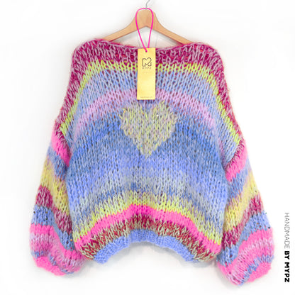Strickset – MYPZ Short Chunky Alpaca-Mohair Pullover Sunset Rave No15 (ENG-NL-DE)