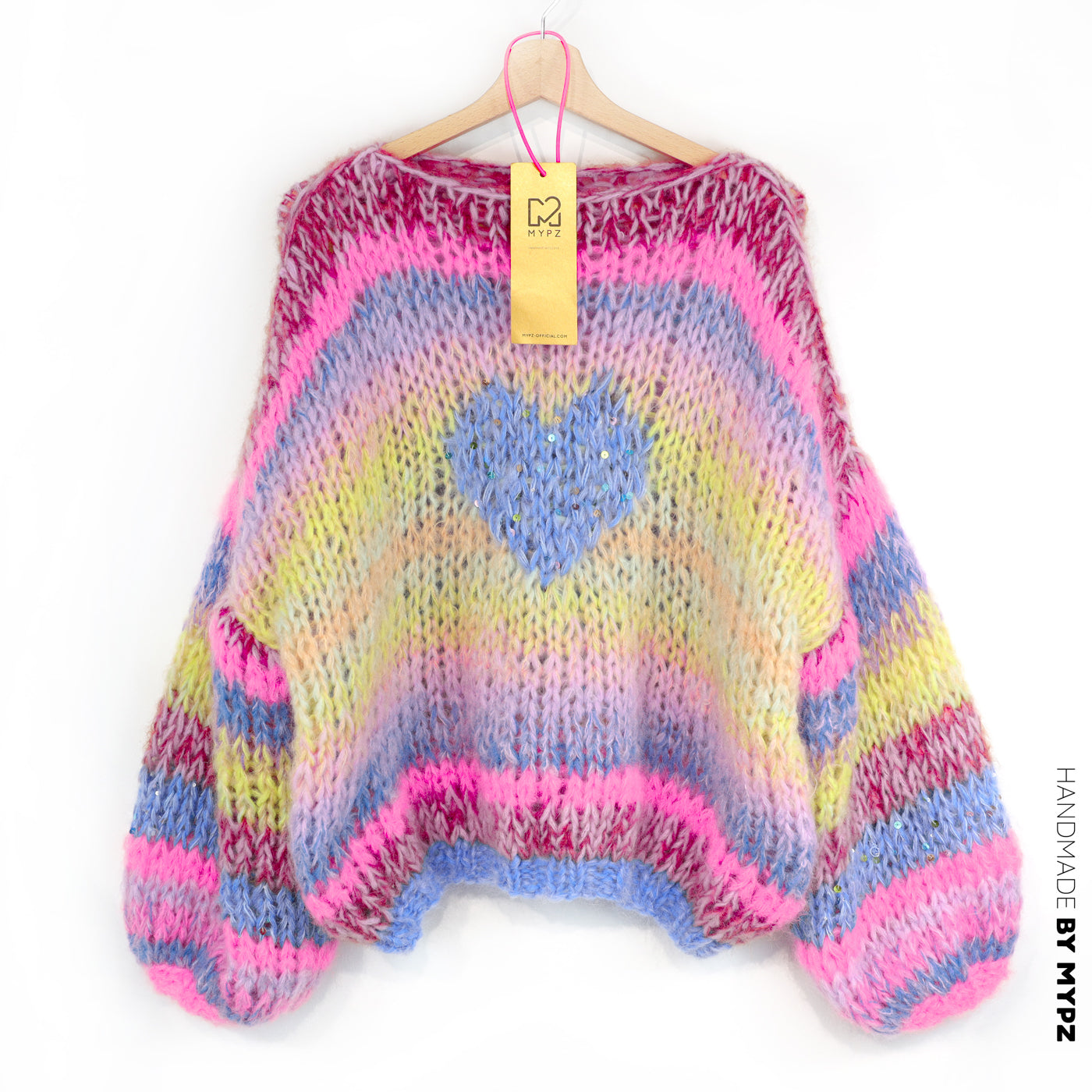 Strickset – MYPZ Short Chunky Alpaca-Mohair Pullover Sunset Rave No15 (ENG-NL-DE)