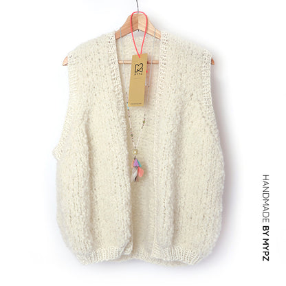 Strickanleitung - MYPZ Chunky Teddy Weste Star No.10 (ENG-NL-DE)