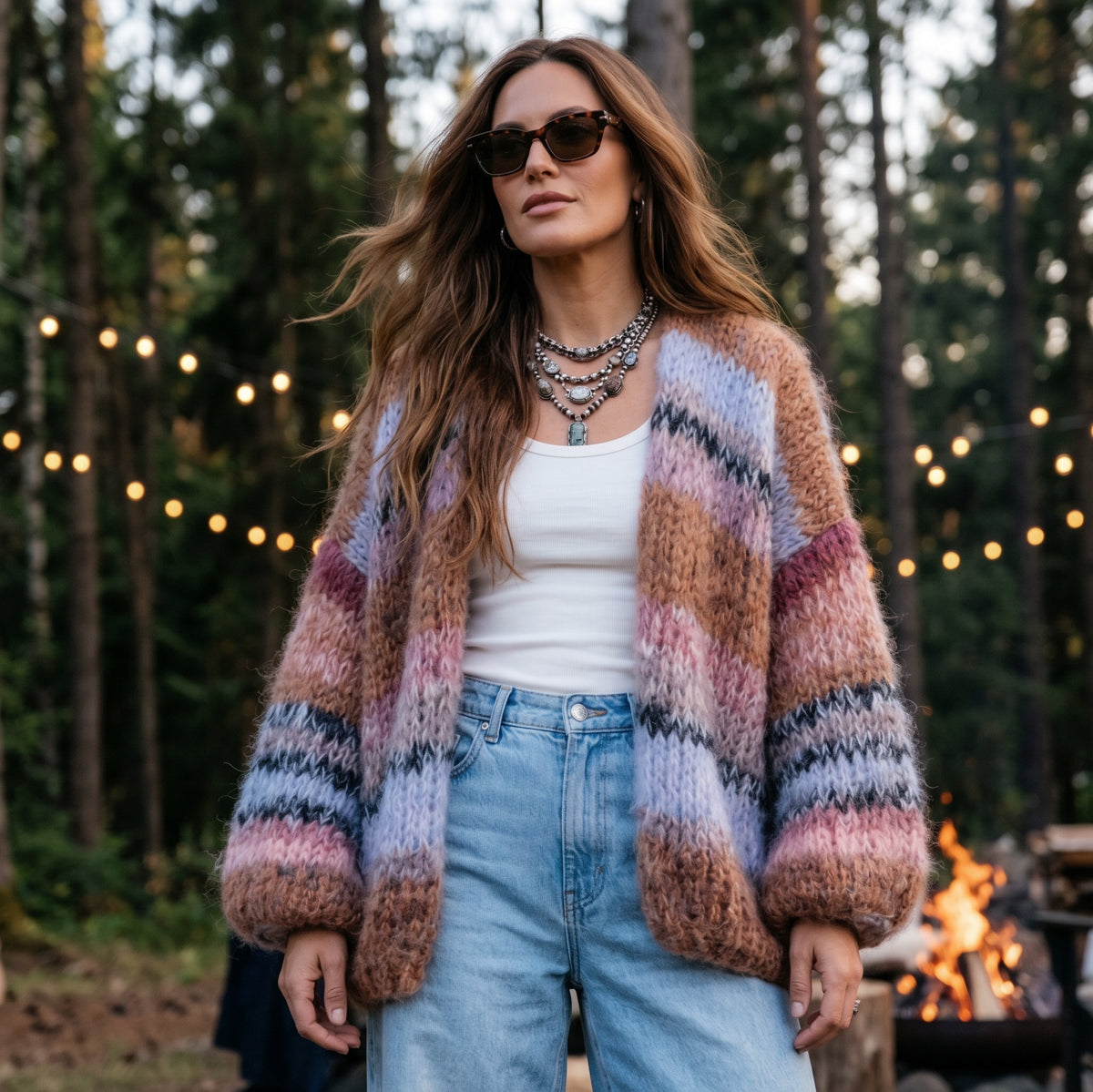 Knit Pattern – MYPZ Chunky Mohair Cardigan Walnut No.15 (ENG-DE-NL-ES-FR-IT-DA-SV-NO)