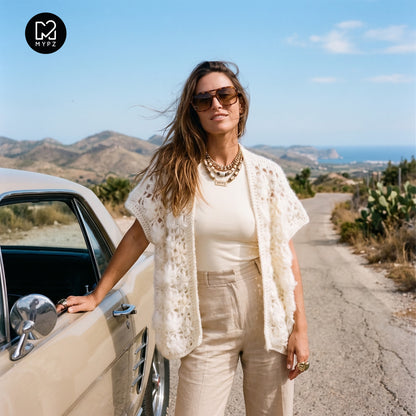 Häkelanleitung - MYPZ Wildflower cardigan Shades of White (ENG-NL-DE-FR-ES)