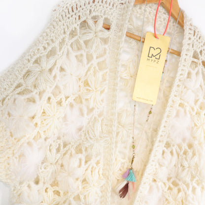 Häkelanleitung - MYPZ Wildflower cardigan Shades of White (ENG-NL-DE-FR-ES)