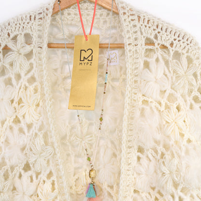 Häkelanleitung - MYPZ Wildflower cardigan Shades of White (ENG-NL-DE-FR-ES)