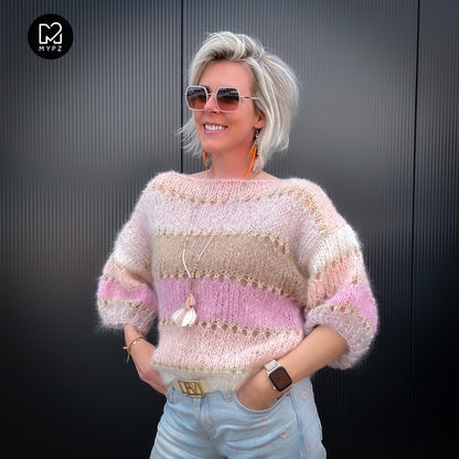 Strickset – MYPZ Light Mohair Top Beige No10 (ENG-NL-DE)