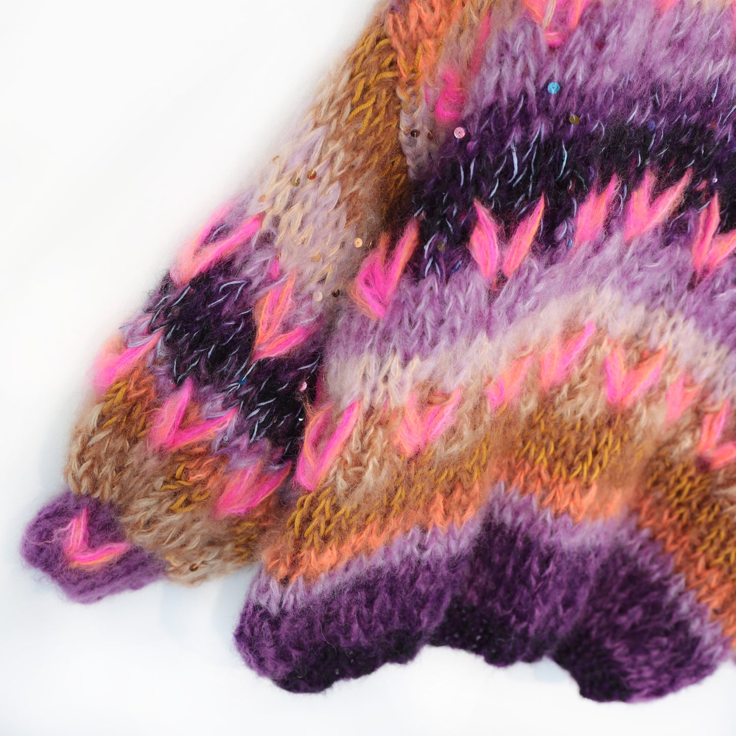 Chunky Mohair cardigan Boho Firefly