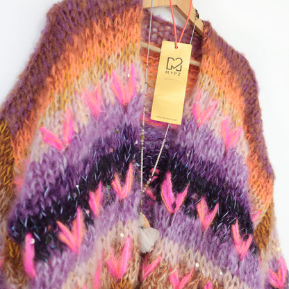 Strickset – MYPZ Chunky Mohair Cardigan Boho Firefly No.15 (ENG-NL-DE)