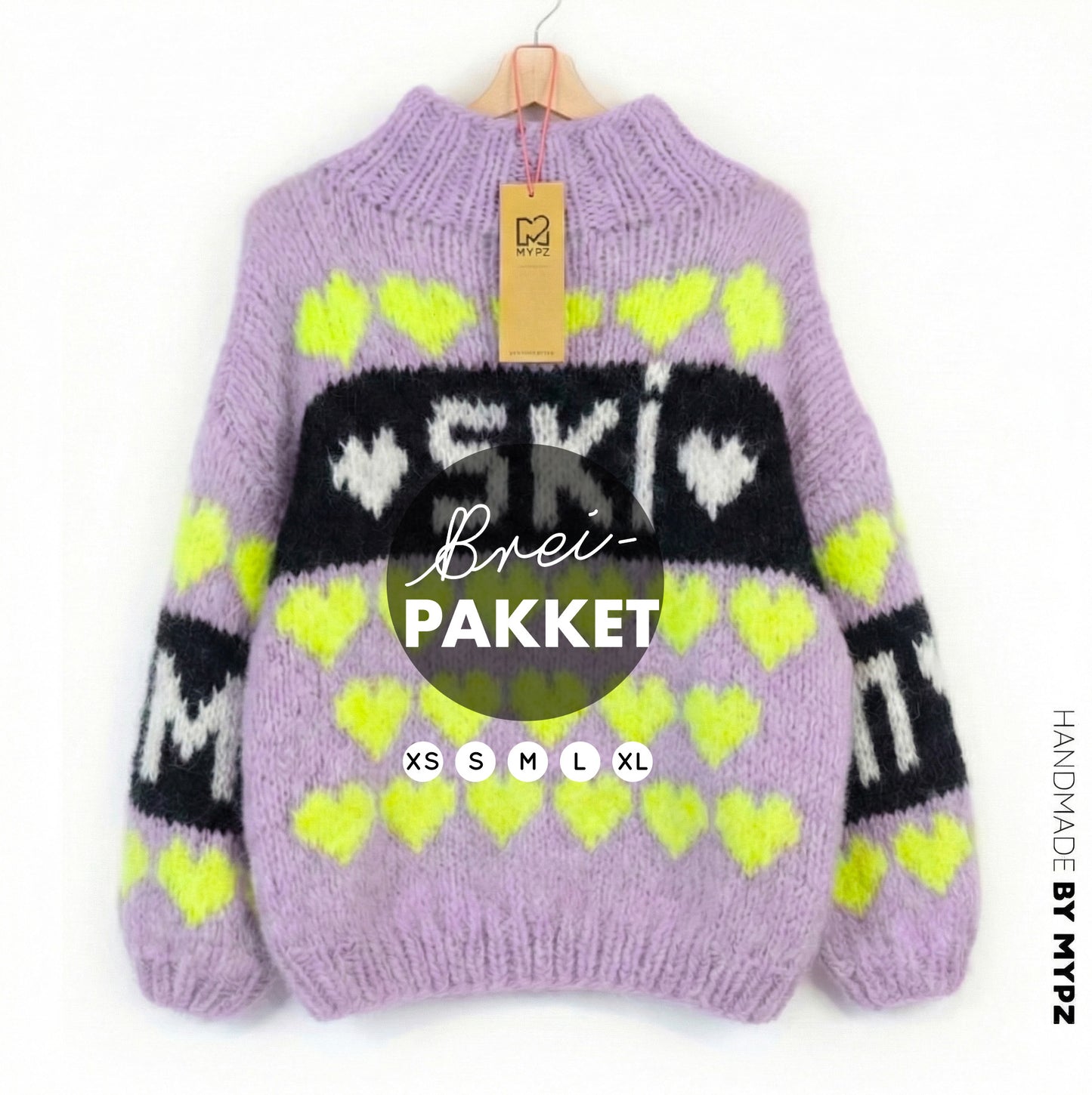 Strickset – MYPZ Chunky Mohair Pullover Ski Crush No.9 (ENG-NL-DE)
