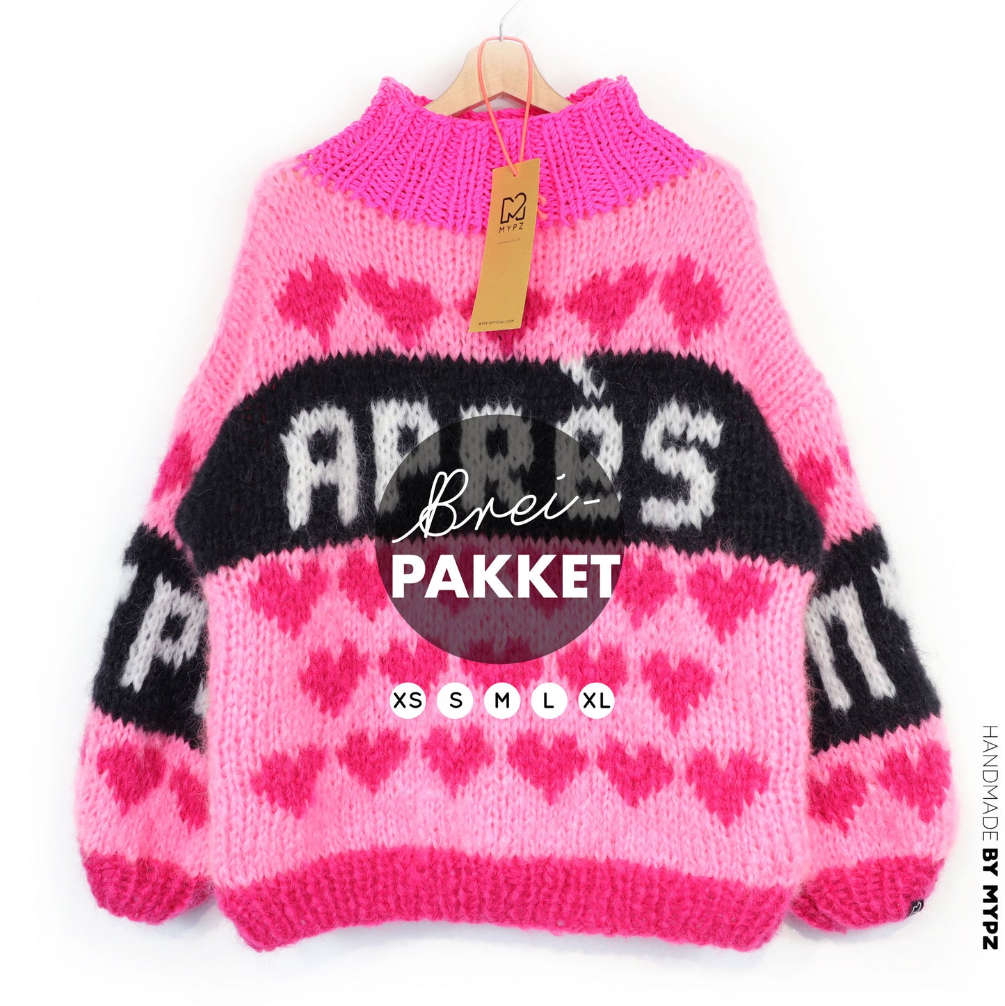 Strickset – MYPZ Chunky Mohair Ski Love Pullover Pink No.9 (ENG-NL-DE)