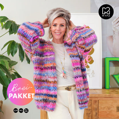 Strickset – MYPZ  Chunky Mohair Cardigan Flirty No15 (ENG-NL-DE)