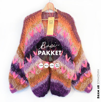 Strickset – MYPZ Chunky Mohair Cardigan Boho Firefly No.15 (ENG-NL-DE)