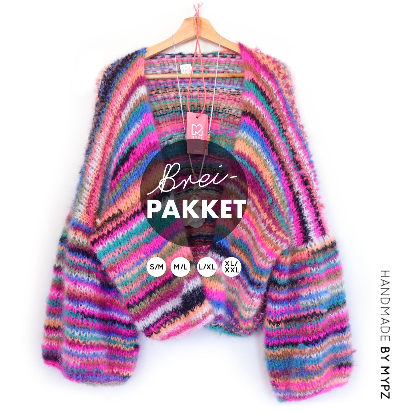 Knitting kit MYPZ Light Mohair Cardigan Alpha No10 (ENGNL) MYPZ