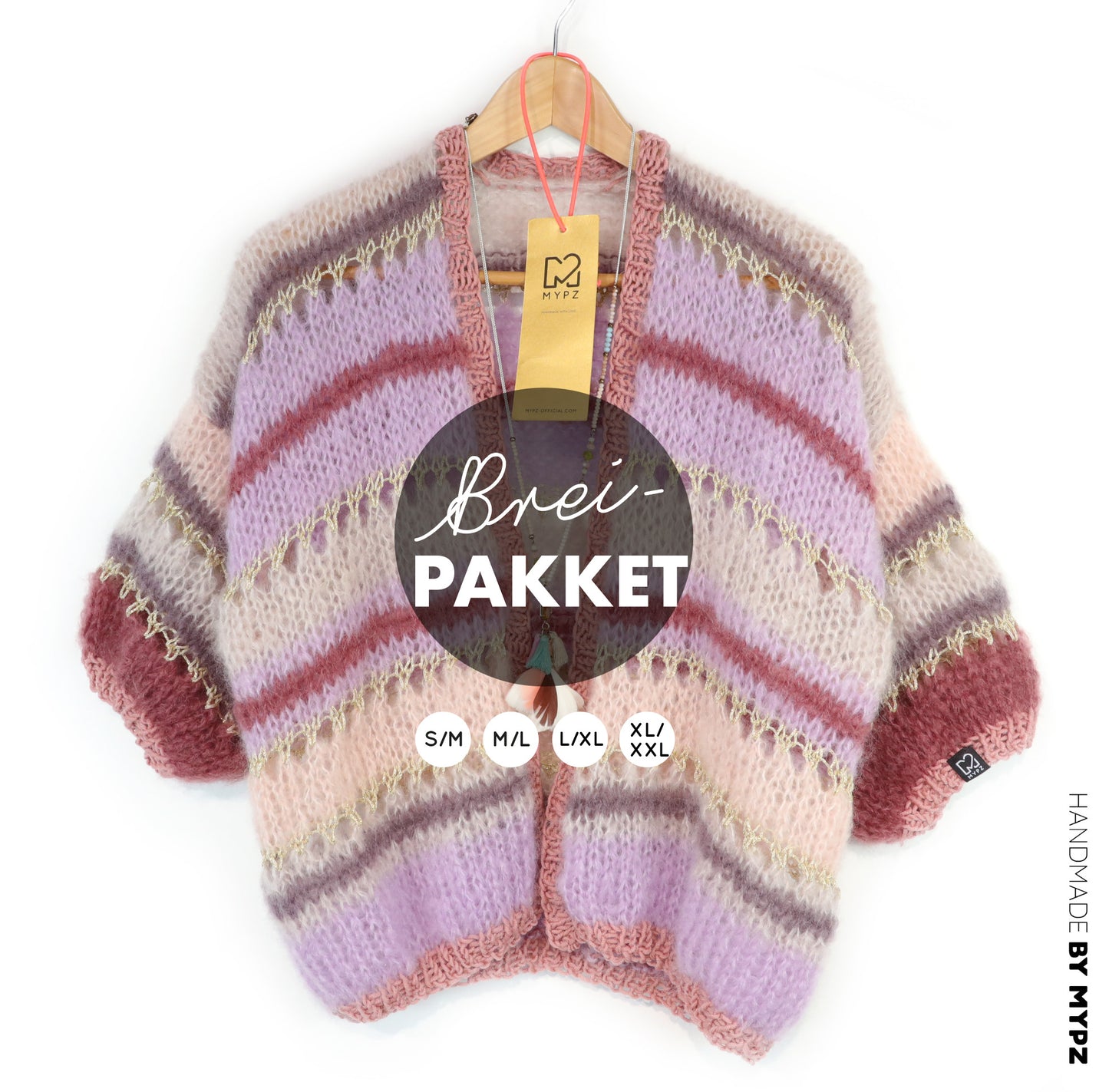 Strickset – MYPZ Short Light Mohair Cardigan Emma No10 (ENG-NL-DE)