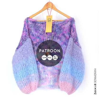 Strickanleitung - MYPZ Basic Chunky Mohair Pullover Heliotrope No15 (ENG-NL-DE)