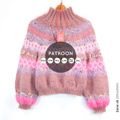 Strickanleitung – MYPZ top-down sweater Lovely No6 (ENG-NL-DE)