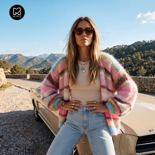 Strickset – MYPZ Light Mohair Cardigan Candy Clouds No10 (ENG-NL-DE)