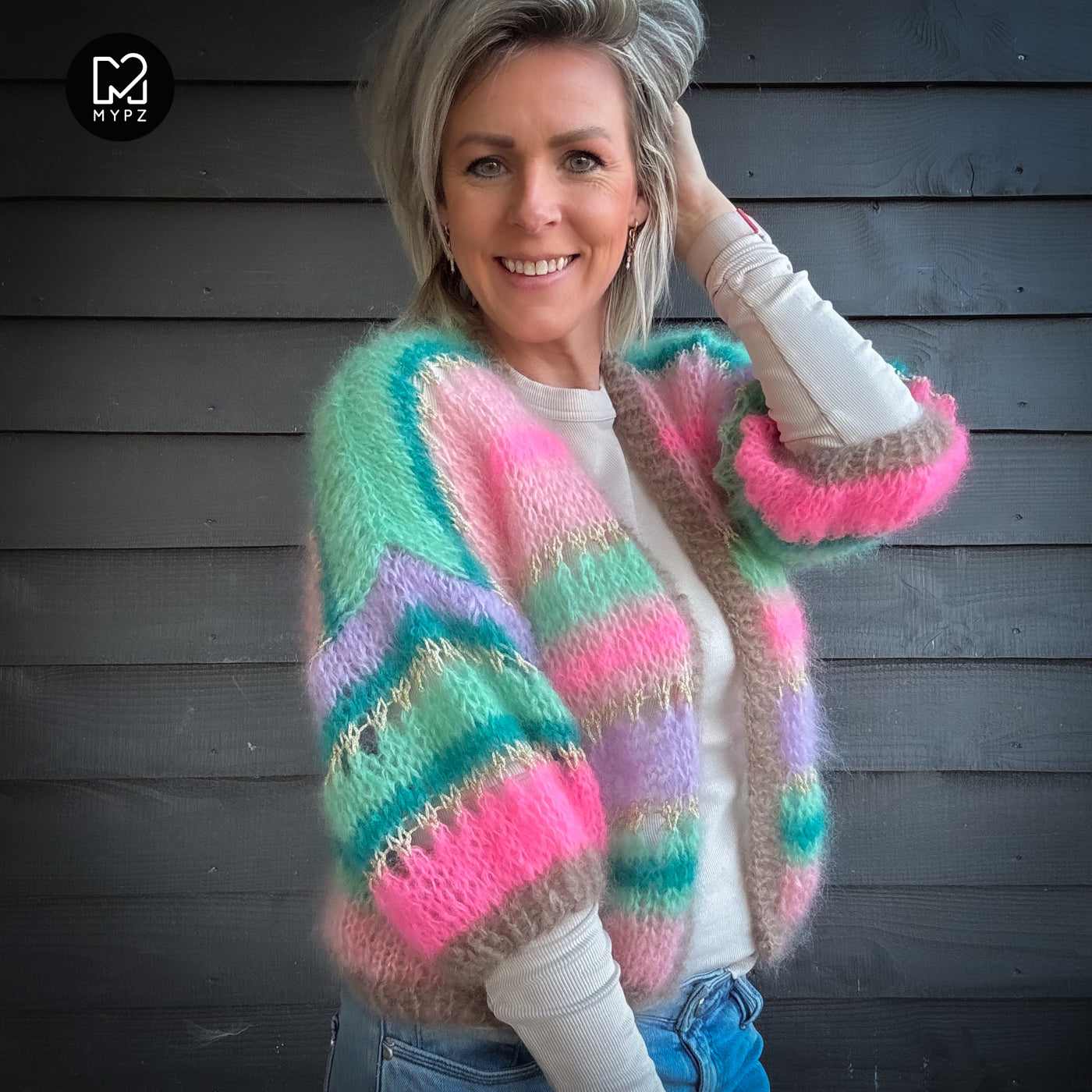 Strickset – MYPZ Light Mohair Cardigan Faby No10 (ENG-NL-DE)