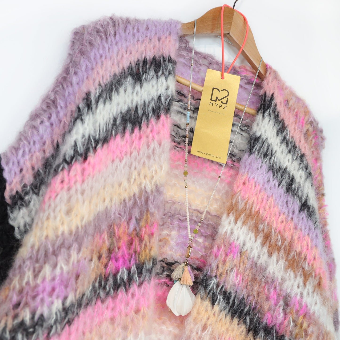 Strickset – MYPZ Chunky Mohair Cardigan Funky Caramel No.15 (ENG-NL-DE)