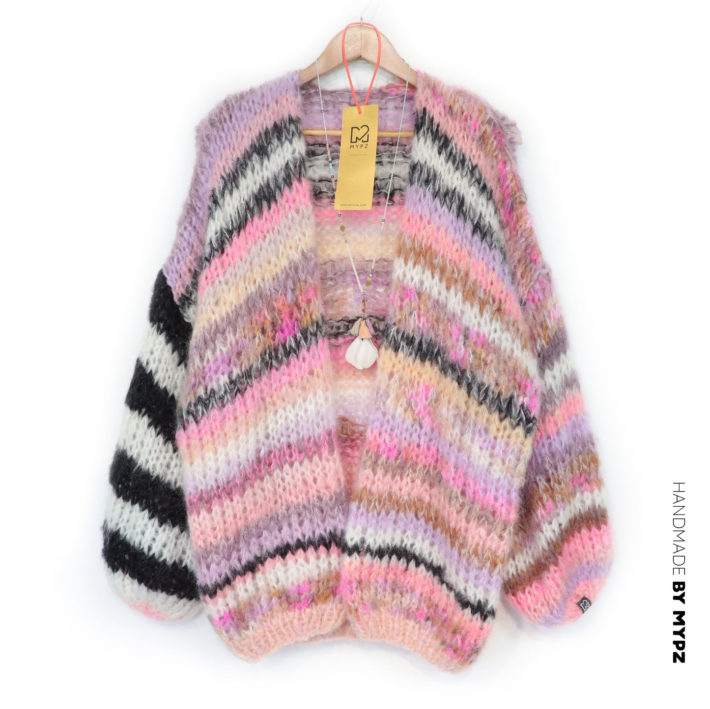 Strickset – MYPZ Chunky Mohair Cardigan Funky Caramel No.15 (ENG-NL-DE)