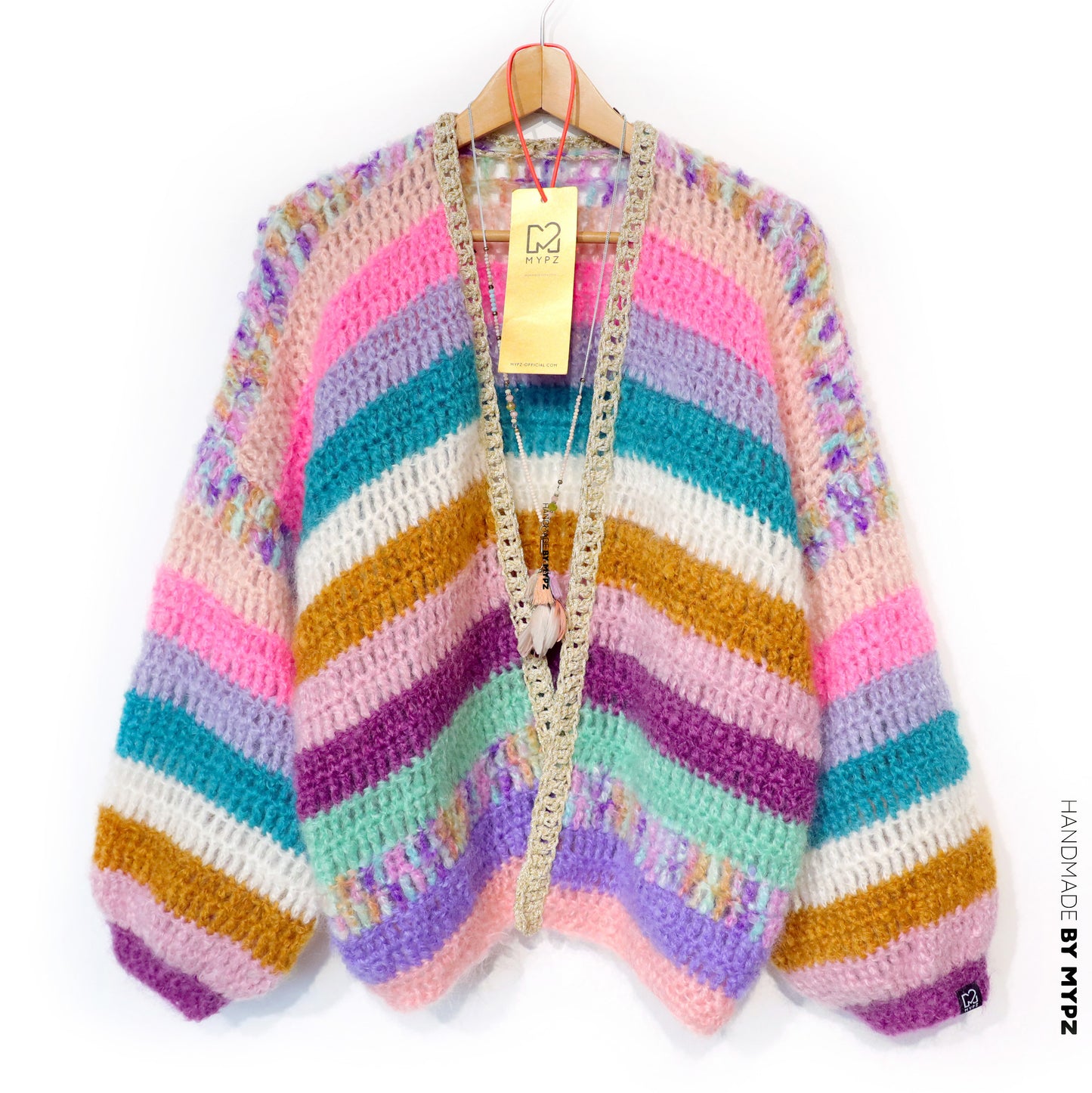 Strickanleitung - MYPZ Chunky Mohair cardigan Sunset Glow (ENG-NL-DE)