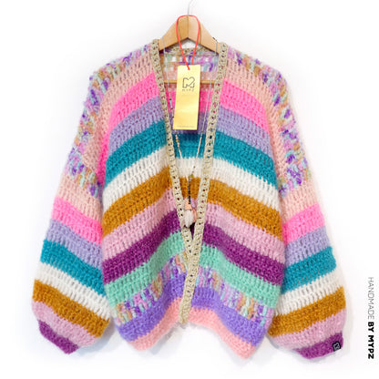 Strickanleitung - MYPZ Chunky Mohair cardigan Sunset Glow (ENG-NL-DE)