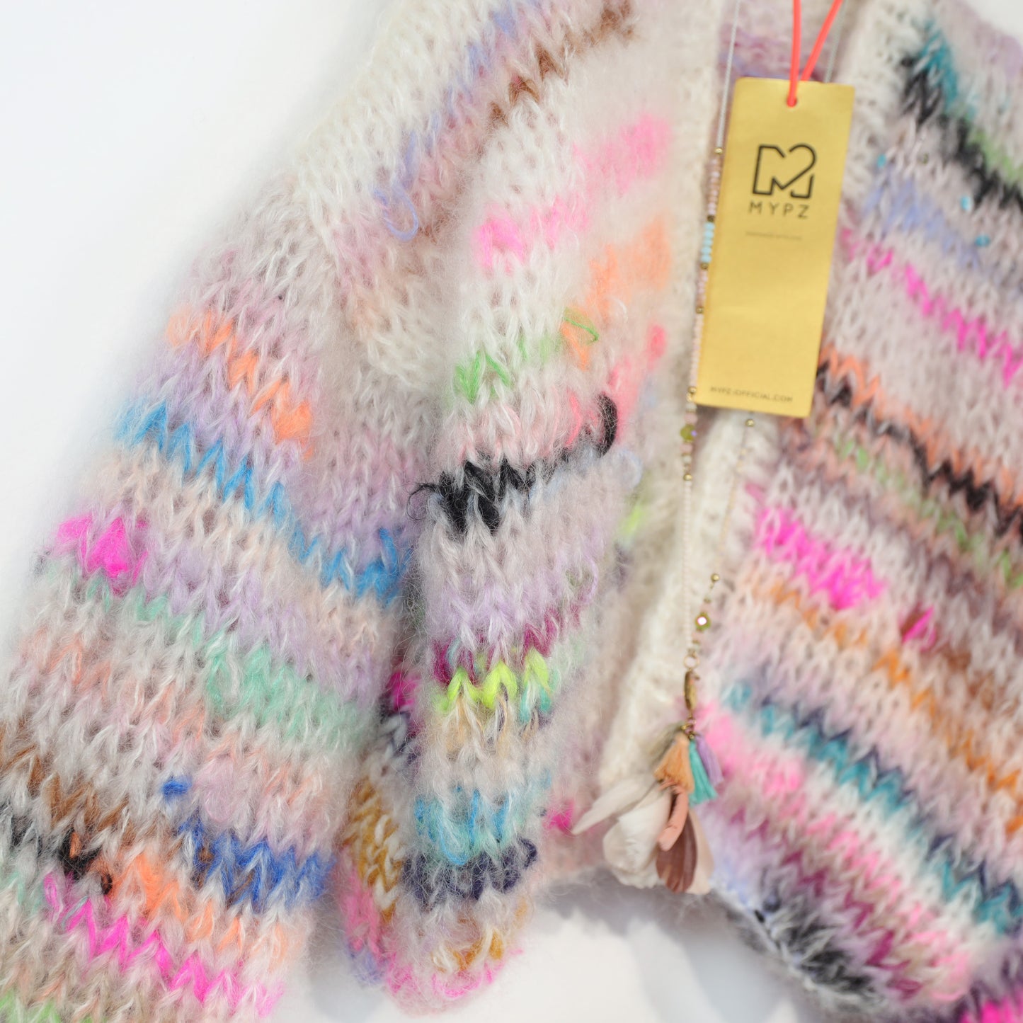 Strickanleitung – MYPZ Chunky Mohair Cardigan Scrap Yarn No12 (ENG-NL-DE)