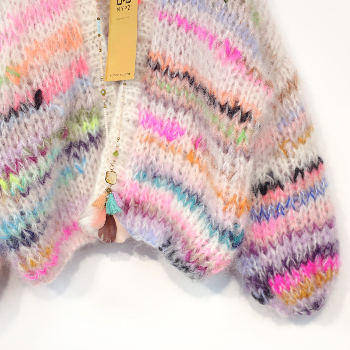Strickanleitung – MYPZ Chunky Mohair Cardigan Scrap Yarn No12 (ENG-NL-DE)