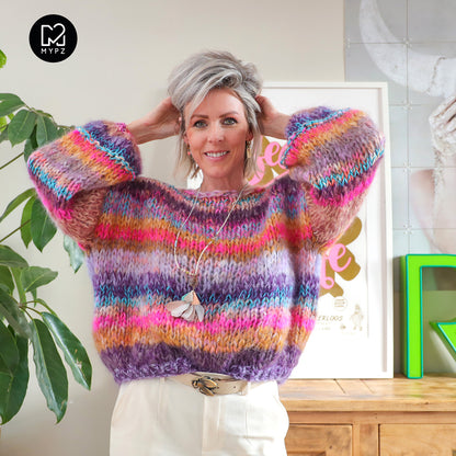 Strickset – MYPZ Chunky Mohair Pullover Paris No15 (ENG-NL-DE)
