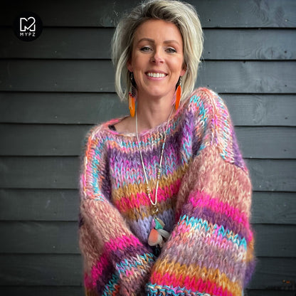 Strickset – MYPZ Chunky Mohair Pullover Paris No15 (ENG-NL-DE)