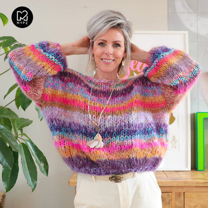 Strickset – MYPZ Chunky Mohair Pullover Paris No15 (ENG-NL-DE)
