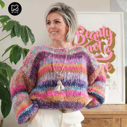Strickset – MYPZ Chunky Mohair Pullover Paris No15 (ENG-NL-DE)