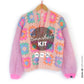 Crochet kit - MYPZ Granny square mohair cardigan Marshmallow (ENG-NL-DE)