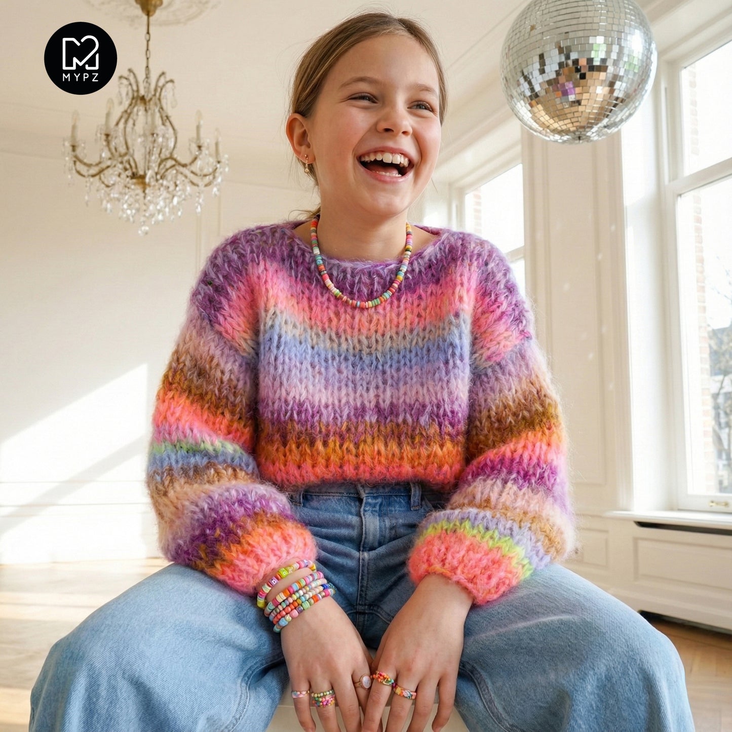 Strickanleitung – MYPZ Chunky Mohair Pullover Fairy Fluff No12 (ENG-NL-DE)