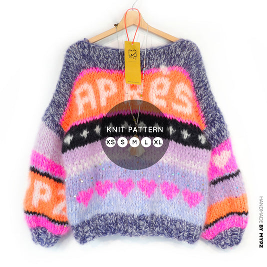 Strickanleitung – MYPZ Chunky Mohair Pullover Après Ski No.9 (ENG-NL-DE)