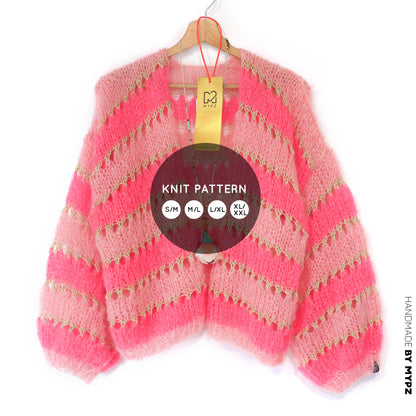 Strickanleitung – MYPZ Kurz light Mohair-Cardigan Summerflow No10 (ENG-NL-DE)