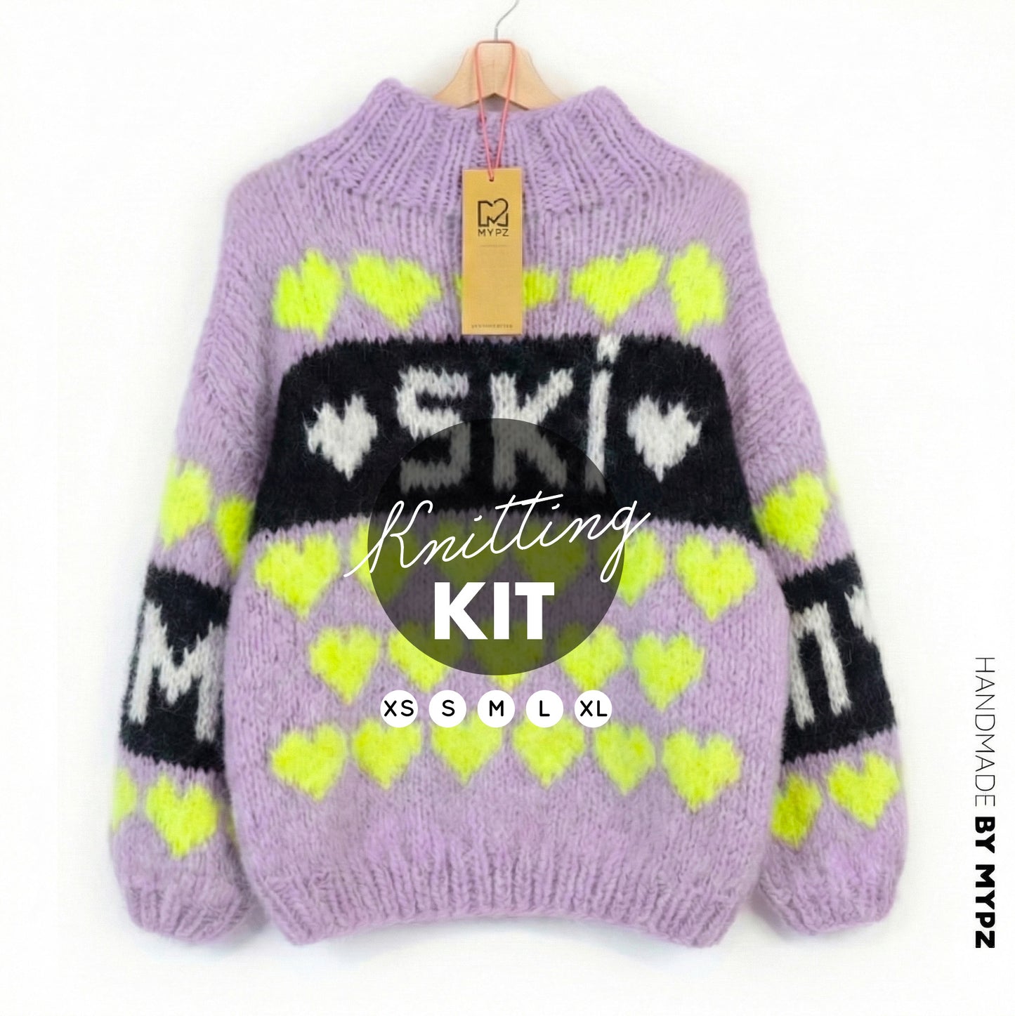 Strickset – MYPZ Chunky Mohair Pullover Ski Crush No.9 (ENG-NL-DE)