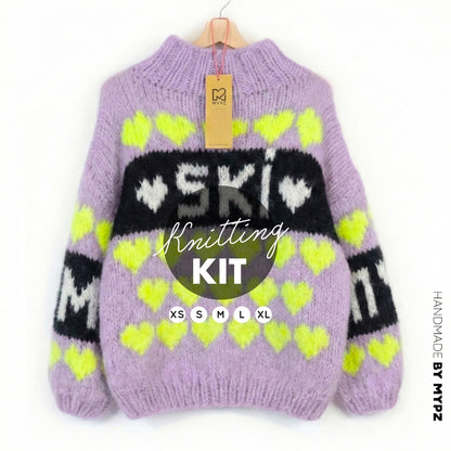 Strickset – MYPZ Chunky Mohair Pullover Ski Crush No.9 (ENG-NL-DE)