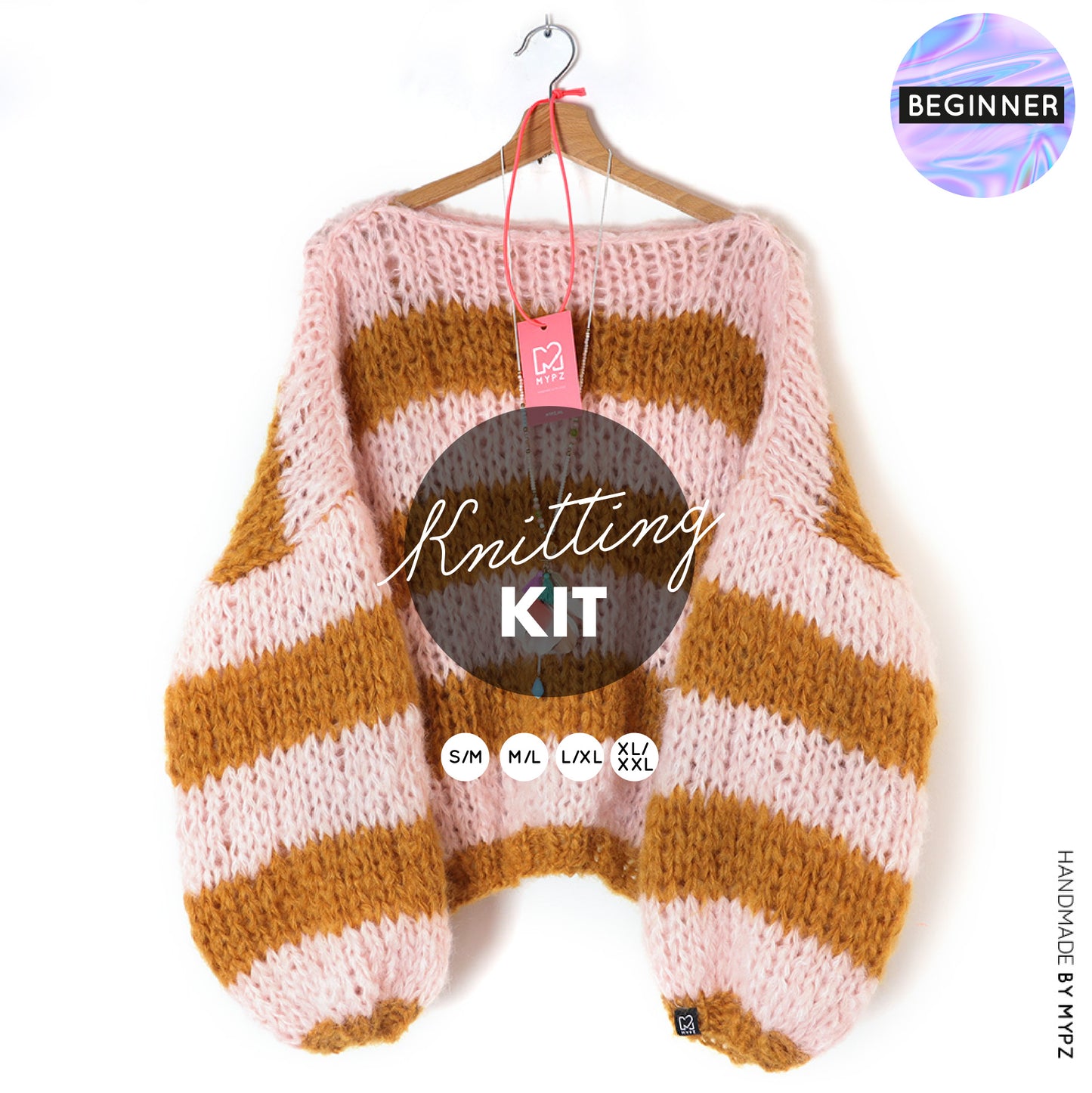 Knitting Kit – MYPZ Basic Chunky Pullover Apache No15 – Beginner (ENG-NL-FR-ES)