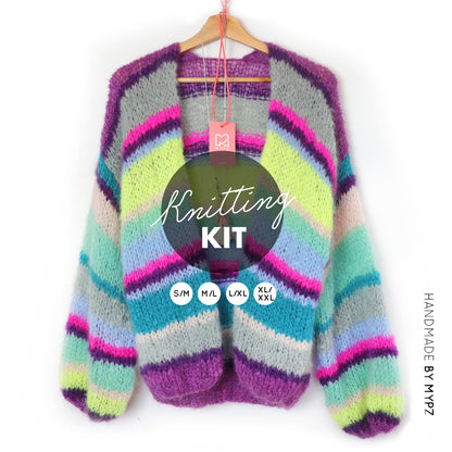 Strickset – MYPZ Basic Light Mohair Cardigan Costa No10 (ENG-NL-DE)
