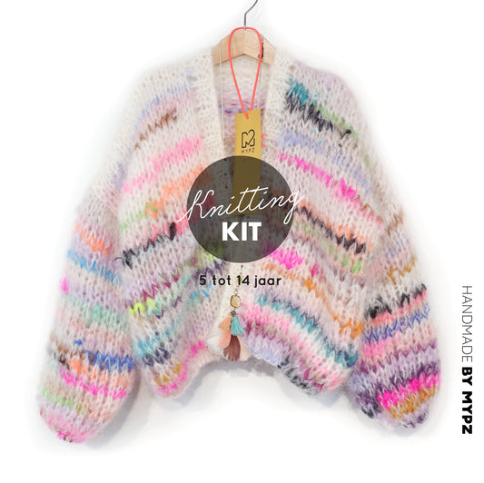 Strickset – MYPZ Chunky Mohair Cardigan Scrap Yarn No12 (ENG-NL-DE)