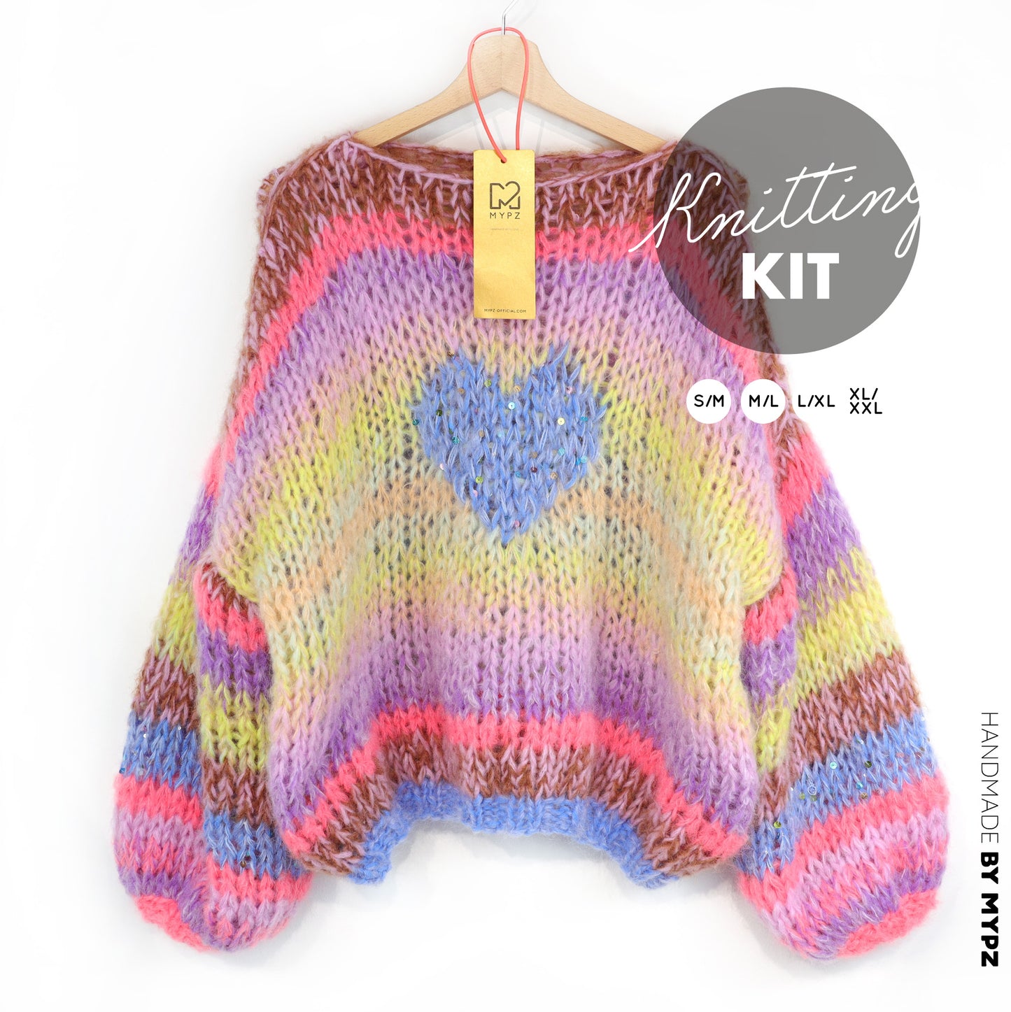 Strickset – MYPZ Short Chunky Alpaca-Mohair Pullover Lake No15 (ENG-NL-DE)