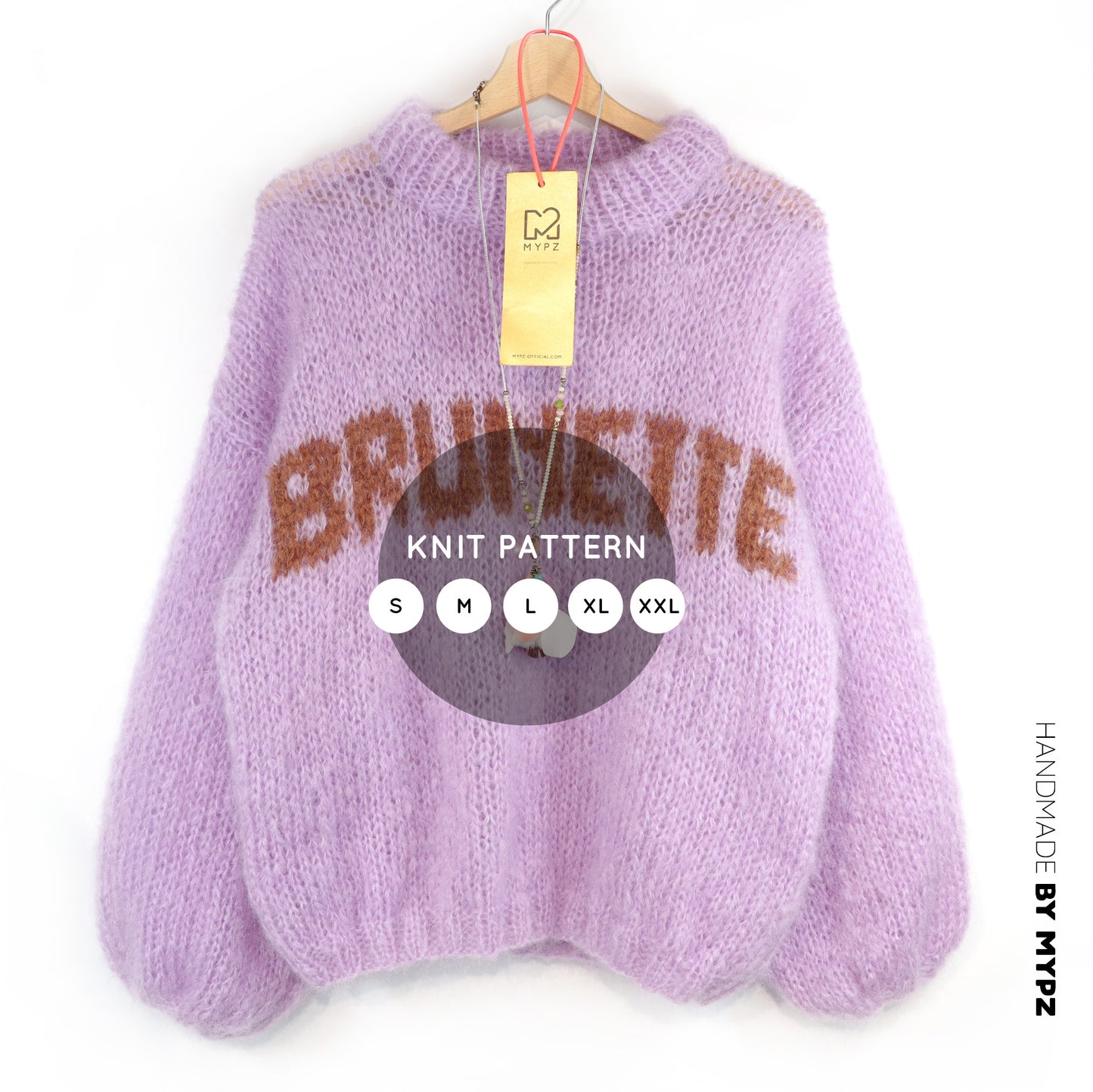 Strickanleitung – MYPZ Light Mohair Pullover Brunette No8 (ENG-DE-NL)