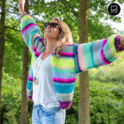 Strickset – MYPZ Basic Light Mohair Cardigan Costa No10 (ENG-NL-DE)